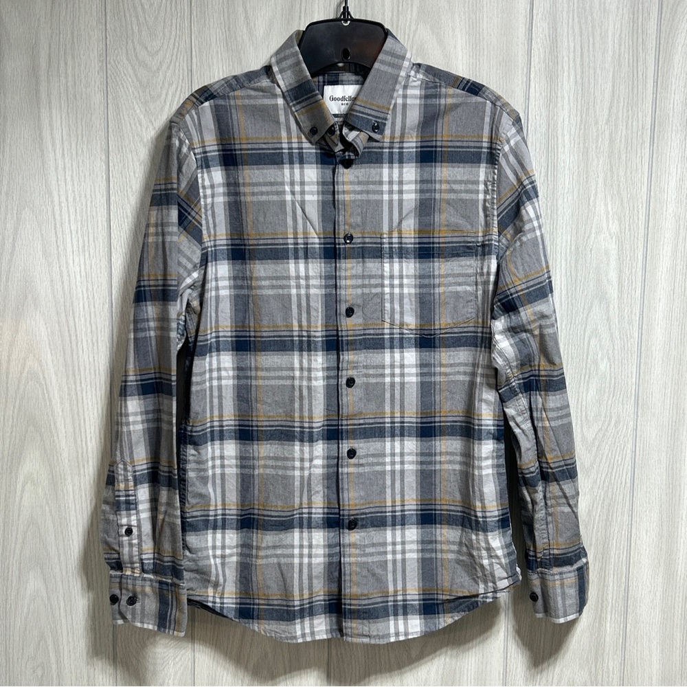 GoodFellow & Co. Long Sleeve Button Up Plaid Shirt Size Small